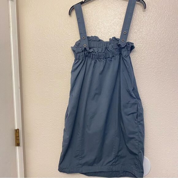 Everlane Paperbag Dress gray slate blue lagenlook boho removable straps S - Picture 3 of 13